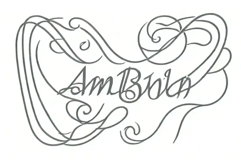 two word ambigram tattoo tattoo design idea