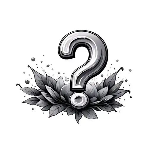 Question Mark tattoo design idea