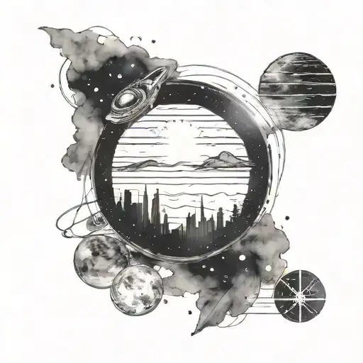 interstellar movie inspired tattoo tattoo design idea