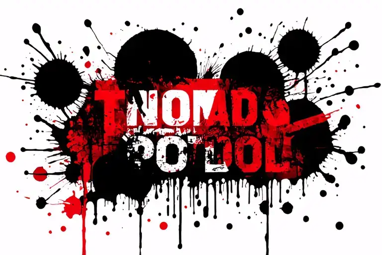 lonely nomad traveler tattoo design idea