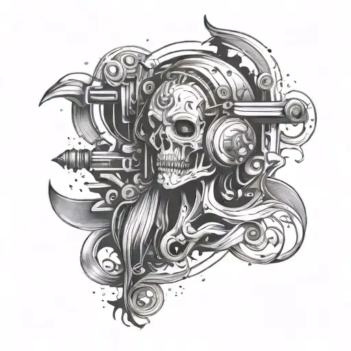 be quiet and drive  tattoo design idea