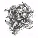 be quiet and drive  tattoo design idea