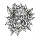 be quiet and drive  tattoo design idea