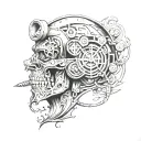 be quiet and drive  tattoo design idea