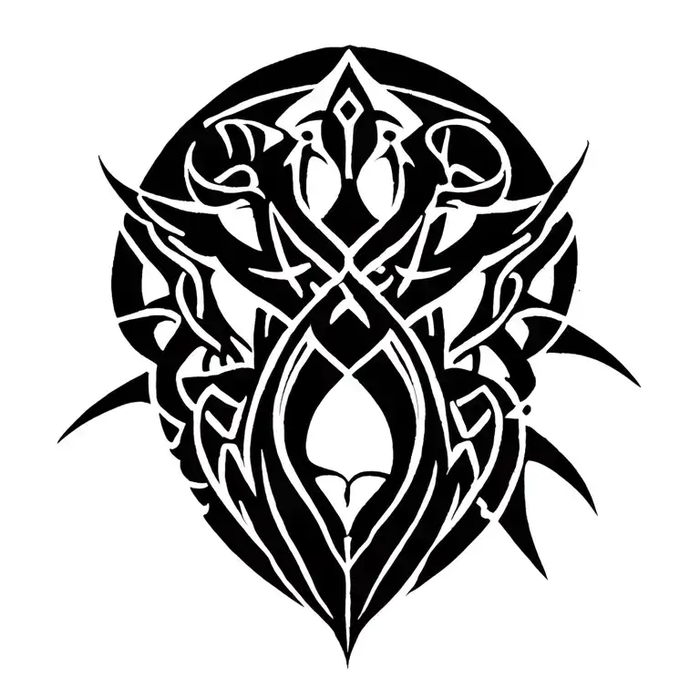 "Kiyono" Celtic Tribal tattoo design idea
