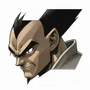 Vegeta looking at the rain tattoo design idea