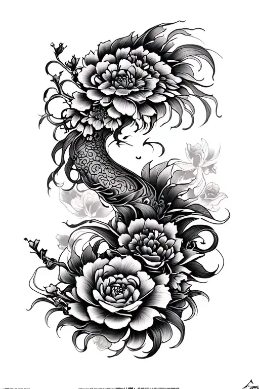 Neo Japanese tattoo design idea