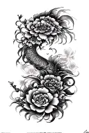 Neo Japanese tattoo design idea