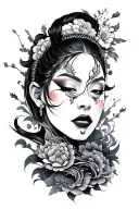 Neo Japanese tattoo design idea