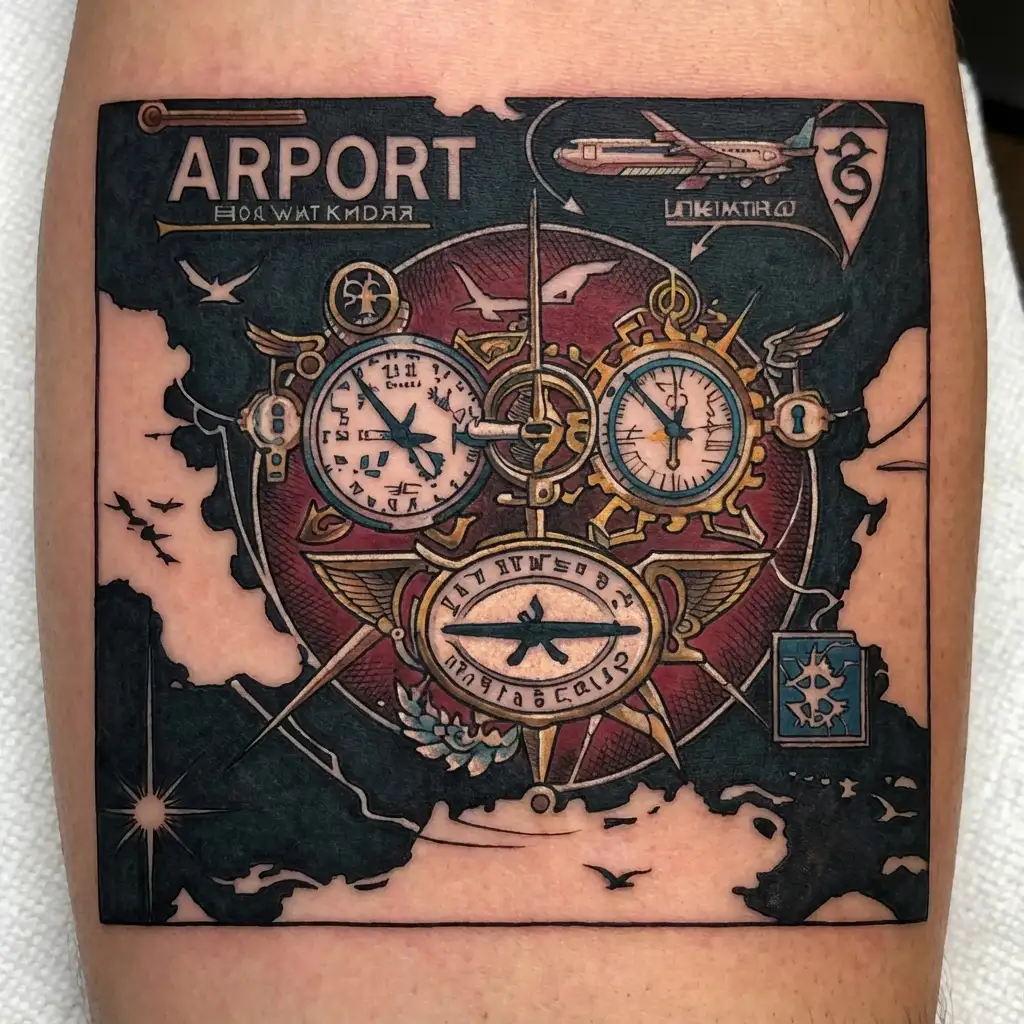 airport codes Melbourne Australia, Vancouver, Canada, London, Heathrow tattoo design idea