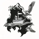 Noah's ark tattoo design idea