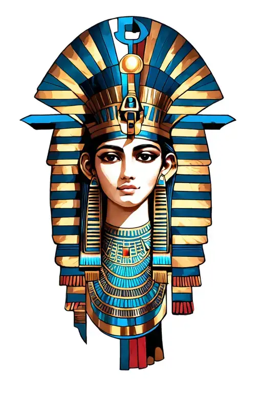 Hebrew and Egyptian symbolism sacred sleeve tattoo design idea