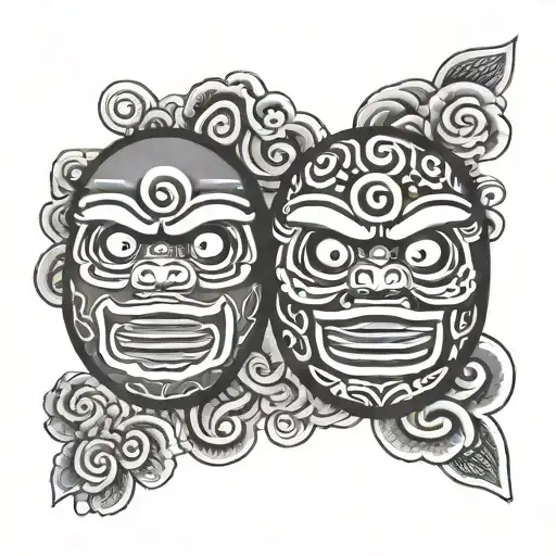 Daruma Doll tattoo design idea