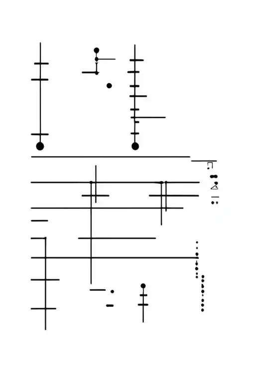 morse code tattoo design idea