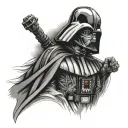Vader tattoo design idea