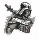 Vader tattoo design idea