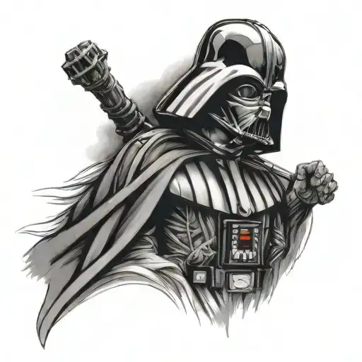 Vader tattoo design idea