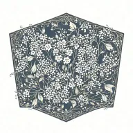 baby's breath tattoo design idea