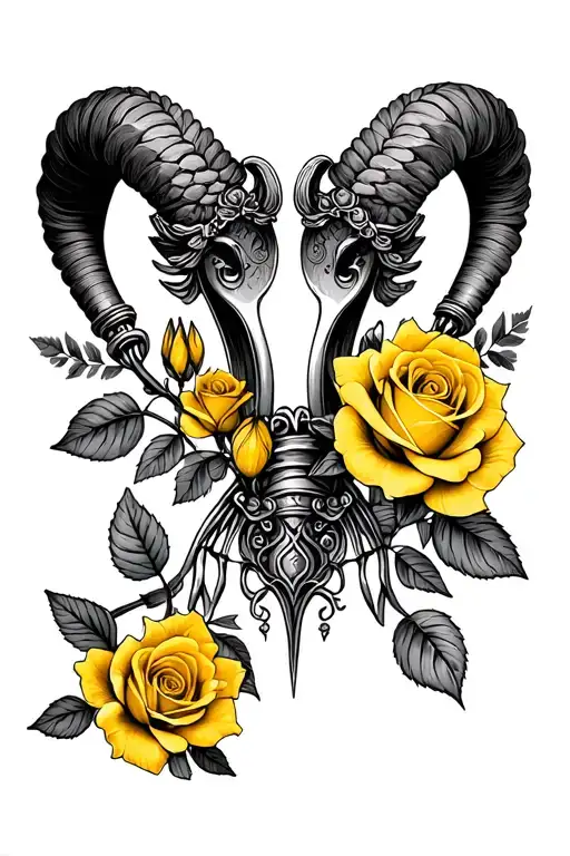 yellow roses, vintage fork, aries, scorpio, feminism, empowering, bohemian goddess, friendship bracelet, feminine tattoo design idea