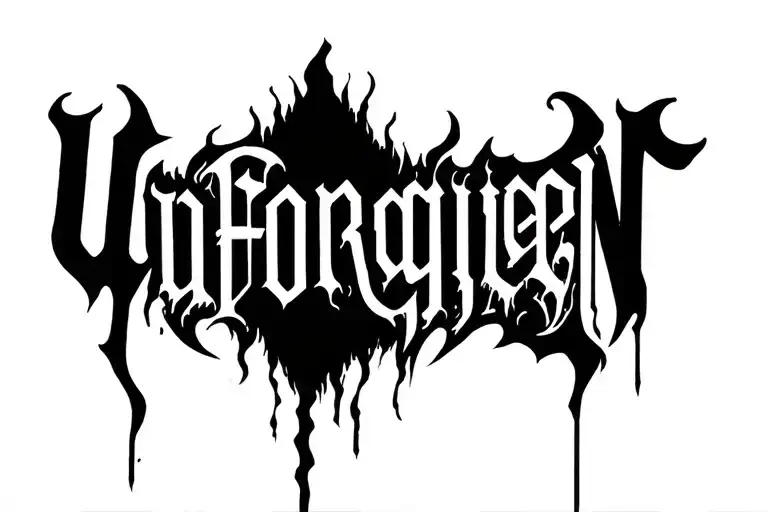 "UnforgiveN " Chaos tattoo design idea
