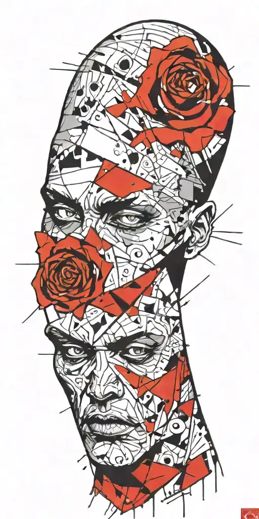 comic strip tattoo design idea