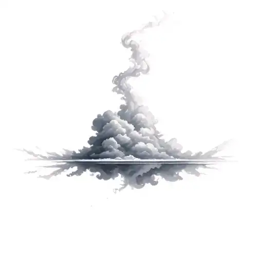 Filler Clouds and Smoke tattoo design idea