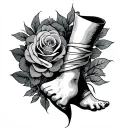 Wrap Around Ankle tattoo design idea