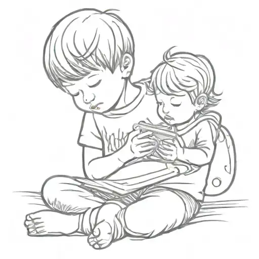 effects of screen time for children tattoo design idea