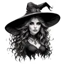 Hot Witch tattoo design idea