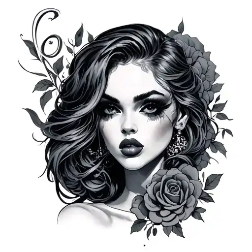 slut tattoo design idea