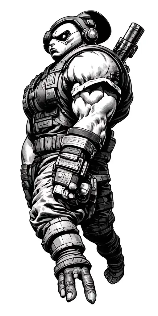 Create a tattoo inspired by a classic video game character tattoo design idea