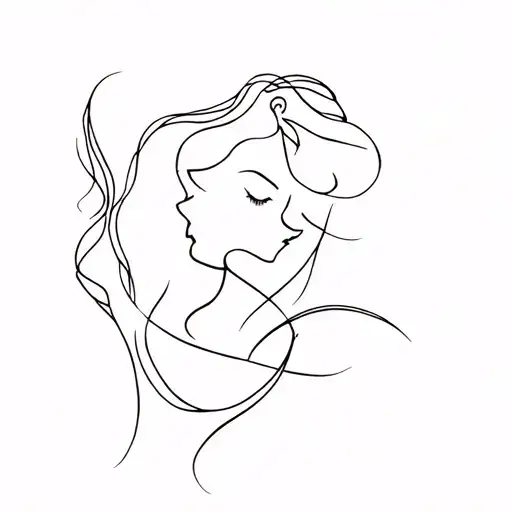eros & psyche tattoo design idea