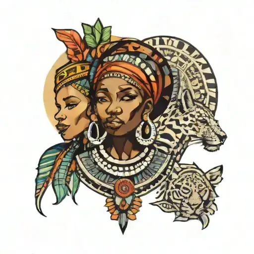african culture tattoo design idea