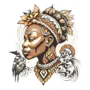 african culture tattoo design idea