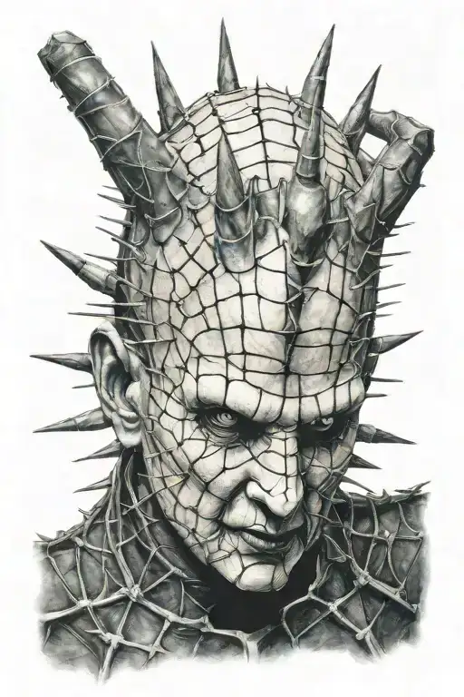 hellraiser pinhead tattoo design idea