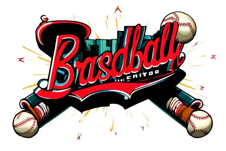 broadway, baseball, subway tattoo design idea