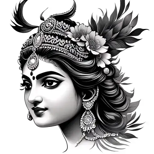 Laxmi tattoo design idea