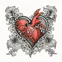 Whose heart is broken or who is married to someone else, yet he is still there, he has fallen on the face of other peopl tattoo design idea