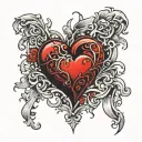 Whose heart is broken or who is married to someone else, yet he is still there, he has fallen on the face of other peopl tattoo design idea