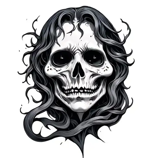 Dark Creepy tattoo design idea
