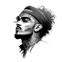 Maluma tattoo design idea