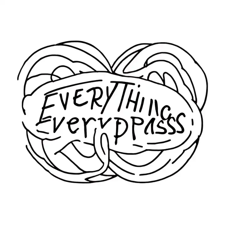 Everything passes tattoo design idea