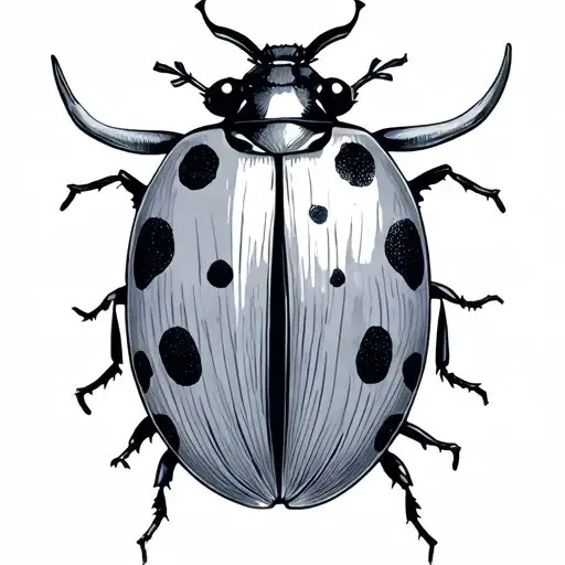 lily of the valley taurus constellation ladybug tattoo design idea