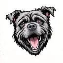 underdog text tattoo design idea