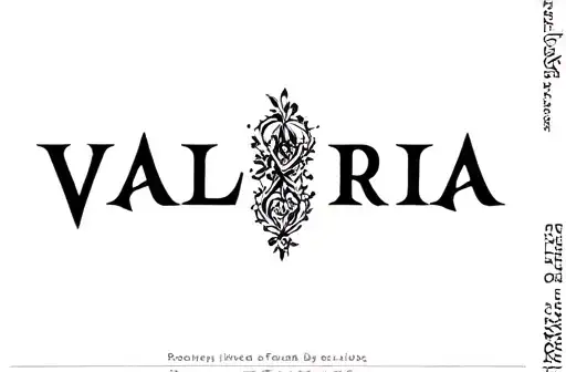 "Valeria" tattoo design idea