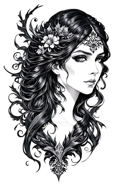 diablo 4 lilith tattoo design idea