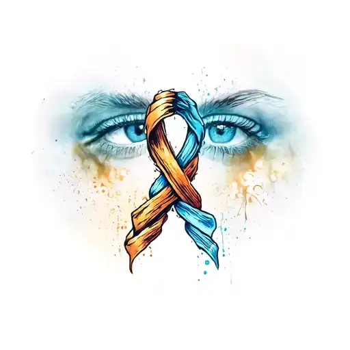 child abuse and foster care survivor symbol intertwined tattoo design idea