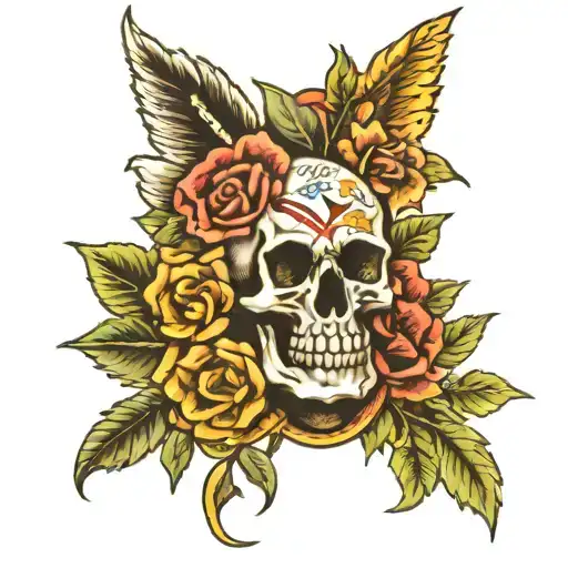 memorial piece tattoo design idea