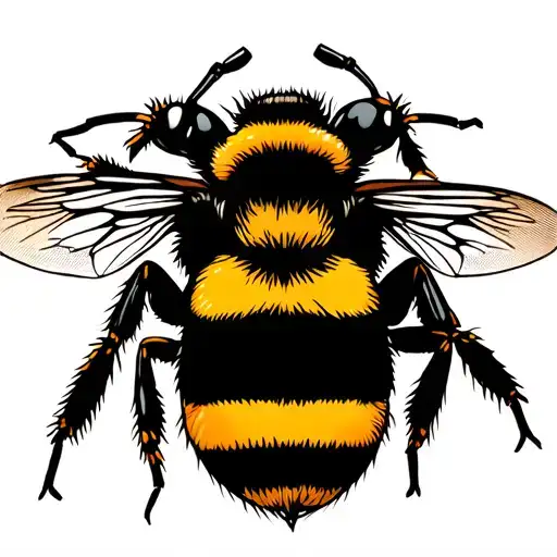 tasmanian bumblebee tattoo design idea
