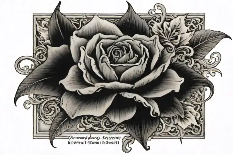 everything happens for a reason' tattoo design idea